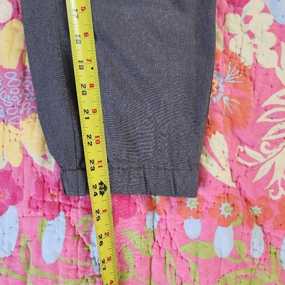 Eddie Bauer Gray Cropped Joggers Crop Pants Capri Activewear Summer Travel Xs - Picture 10 of 11